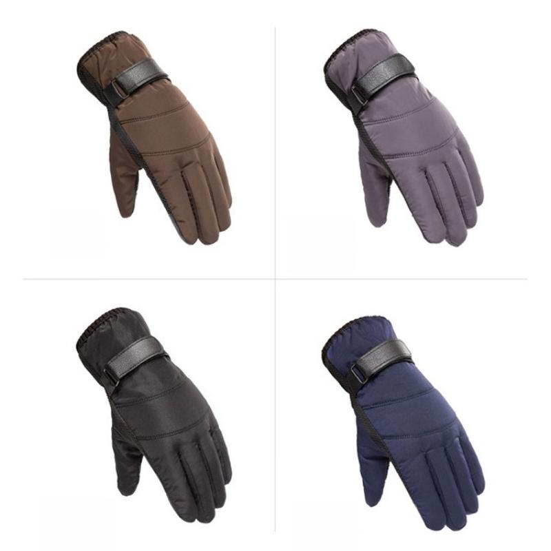 Winter Men Warm Gloves Outdoor Cycling Cold Proof Gloves Skiing Waterproof Gloves Thickened Warm Gloves