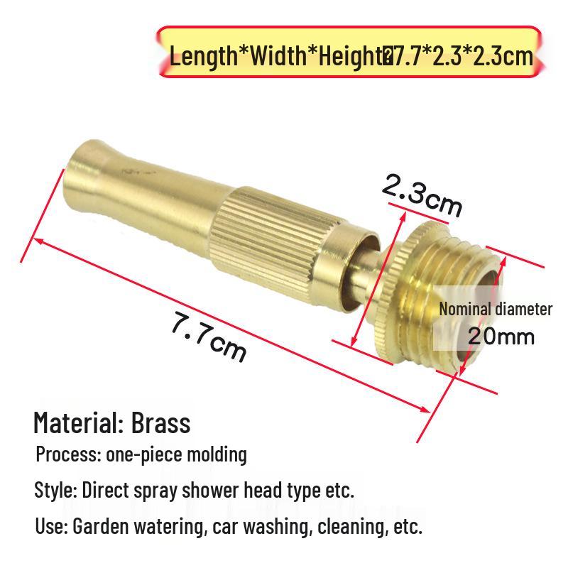 Zahradní tryska z vysokotlaké slitiny: Víceúčelová stříkací pistole na zalévání a mytí auta