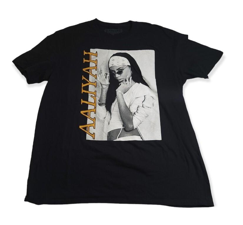 AALIYAH T SHIRT 90s 2000s RnB Music Pop Music Retro Size XL Y2K Unisex T-Shirt L