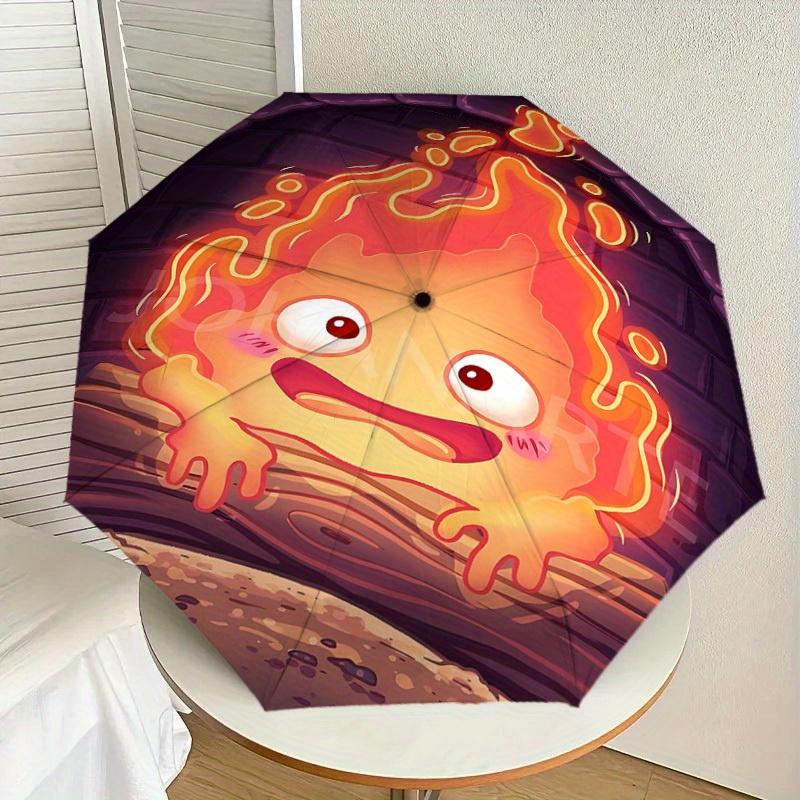1pc Fire Monster Themed Umbrella for Men & Women, Valentine s Day Christmas Decorative Umbrell001