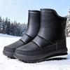 Shoes Men's Snow Boots Large Size Cotton Boots High Tube Velvet Cotton Shoes Outdoor Warm Men's Boots Thick Sole Heightening Shoes