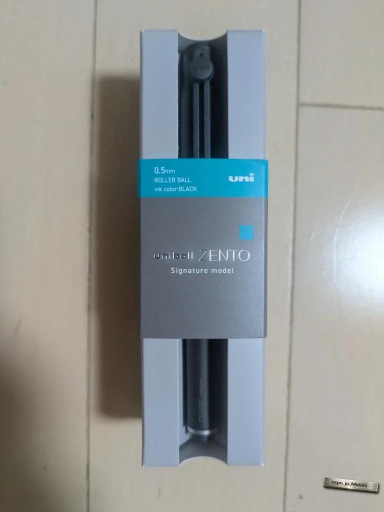 Mitsubishi Pencil Uniball Zento Signature Model Metalická černá 0,5 mm Japonsko