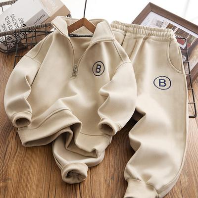 Boys' Spring Clothes, Fashionable Sweater Suits, Children's Spring Two-piece Suits, Spring and Autumn Models, Big Children