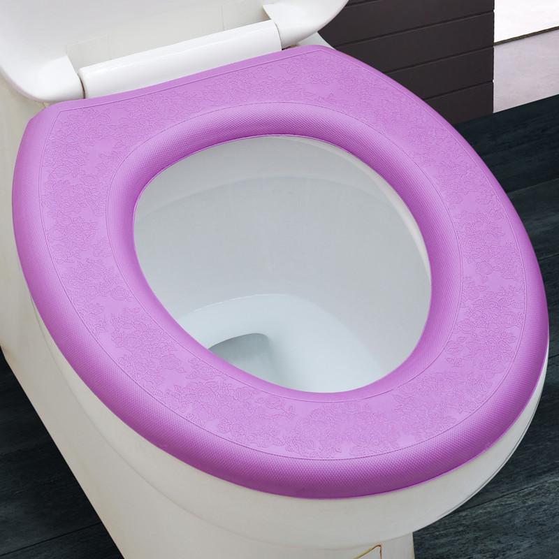 Reusable Toilet Seat Cover for Home Washable Waterproof Soft Silicone Foam Lid Cover Easy Clean Bathroom Accessories Hygienic