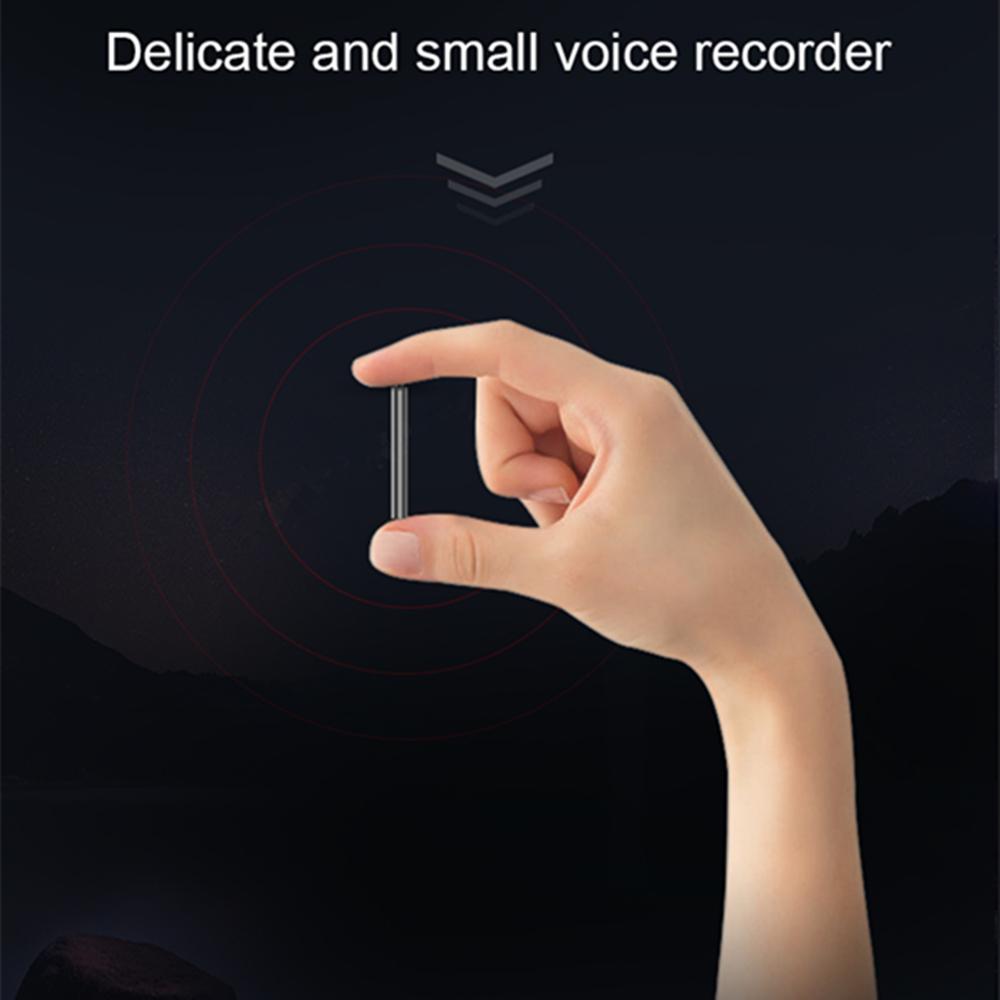 8GB Mini Digital Voice Activated Sound Audio Recorder Automatic Noise Reduction