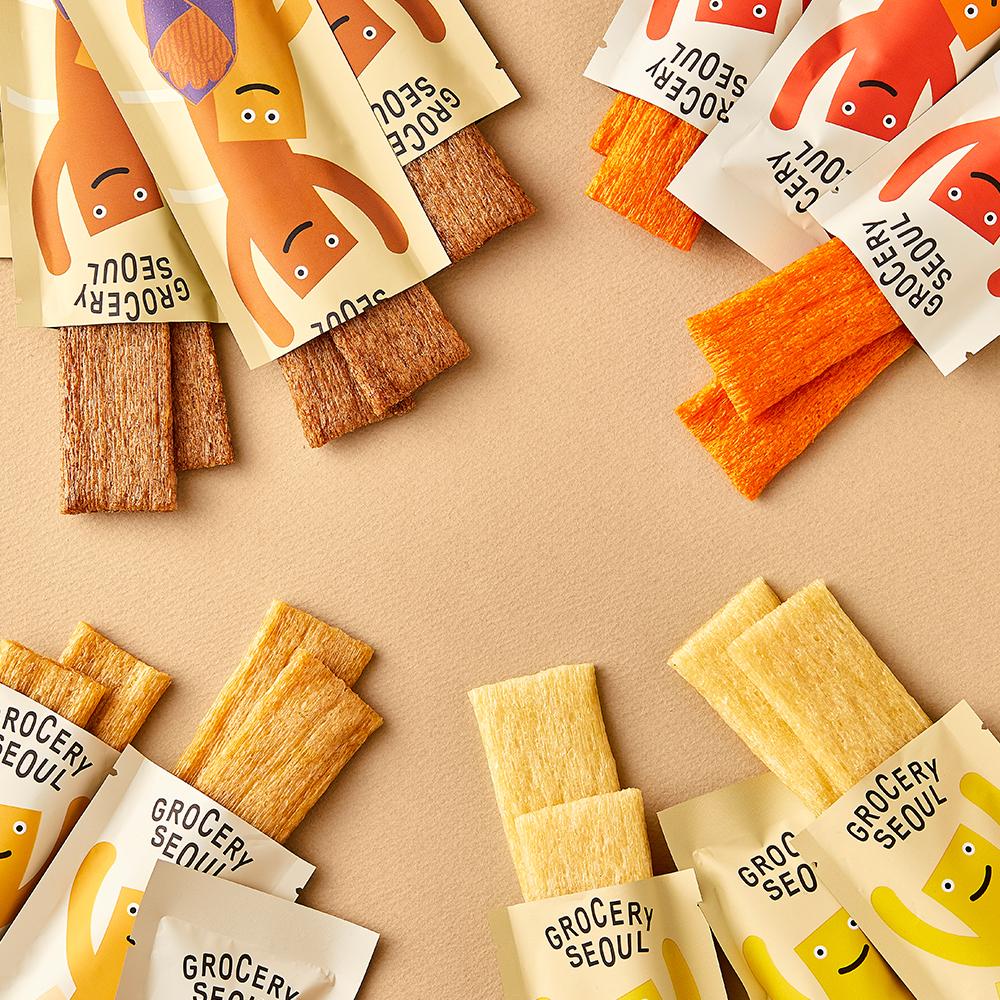 Grocery Seoul Konjac Jjondeugi 20 pcs Choose 1 of 2 (Corn Flavor, Churros Flavor)