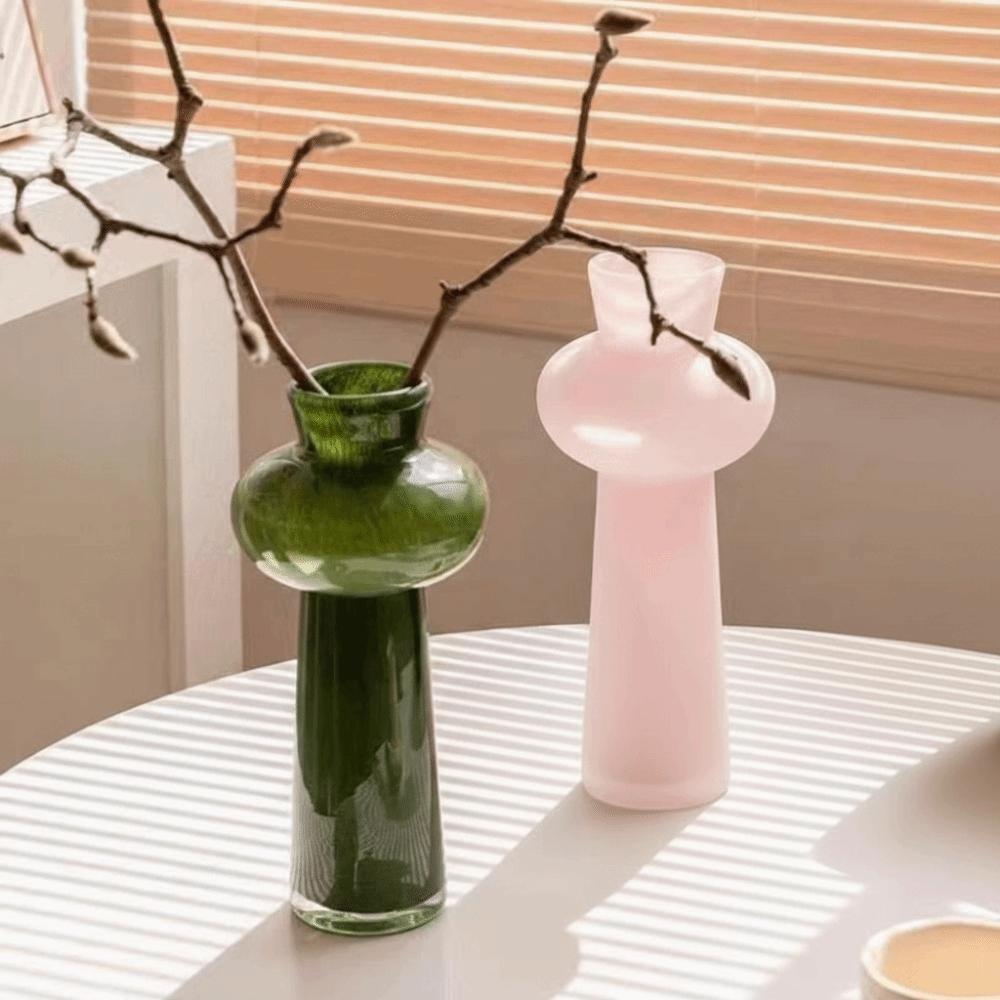 Luxury Glass Vase Creative Water Nourishing Vase Vintage Table Ornament Home Decorative