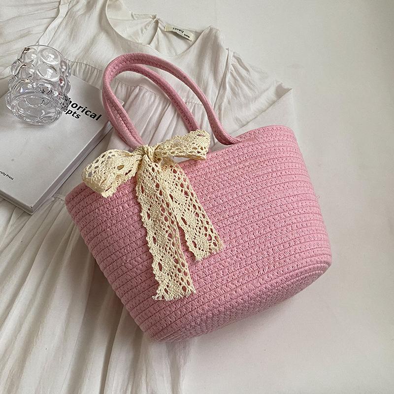 

Вязаная сумка-корзина для овощей ручной работы для женщин, новая модная сувенирная сумка-ведро для женщин, сумка Ins Niche