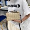 Borsa a tracolla in paglia per donna Nuova borsa estiva bohémien lavorata a maglia e borsetta Borse da spiaggia a secchiello per le vacanze
