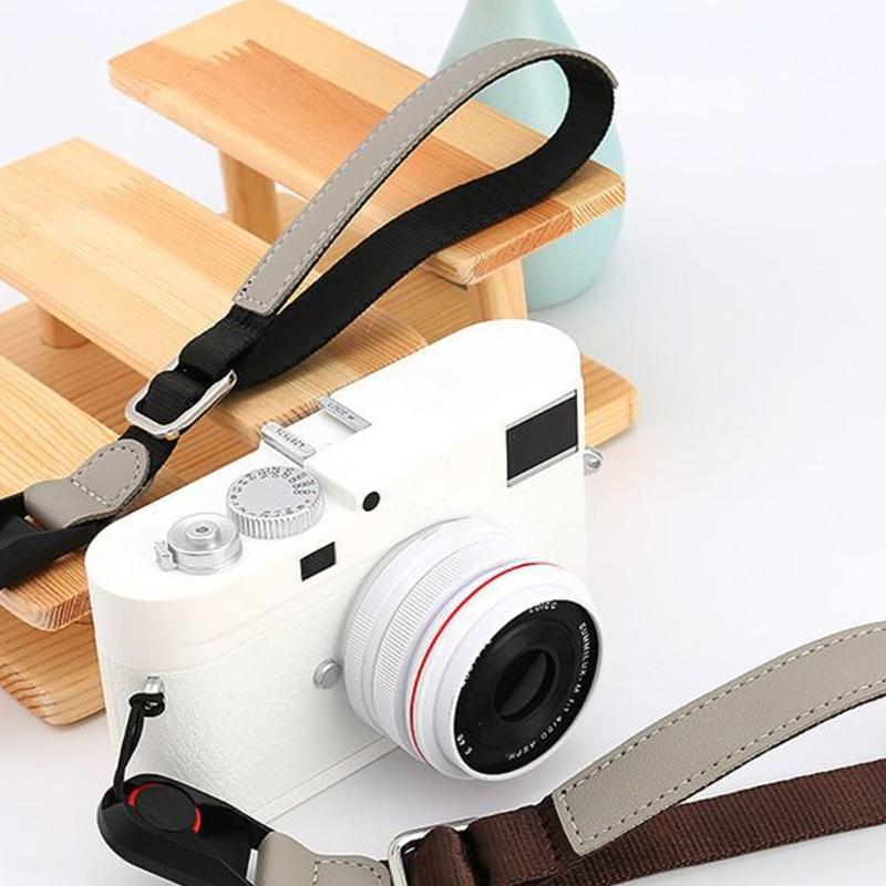 Faux Leather Shouler Wrist Strap with Quick Release Buckles For Universal Mirrorless Cameras With Ergonomic Grips