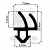 Dichtung für PVC-Fenster S-1388 GRAU 1m