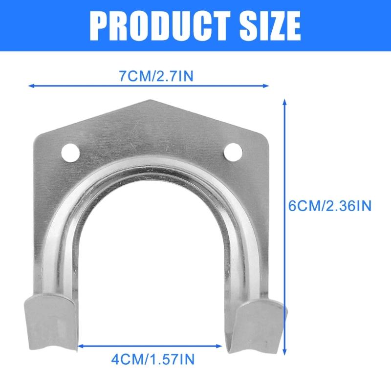 Garden Tool Hook for Shed and Garage Storage Sturdy Carbon Steel Hangers with Mounting Screws for Various Tool