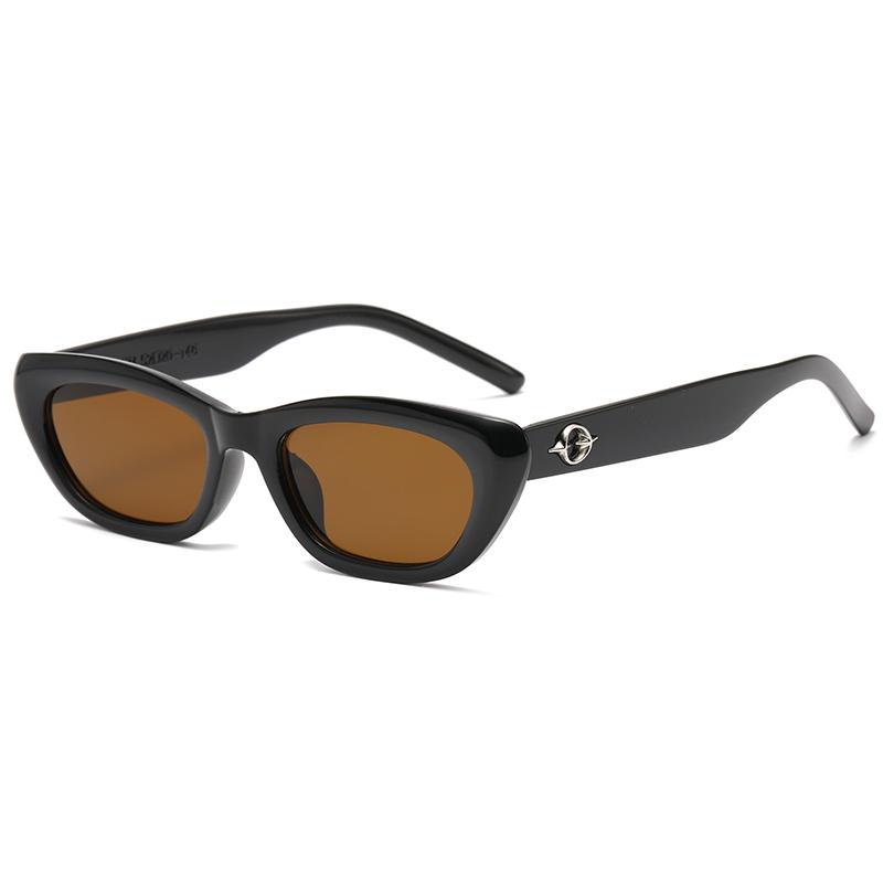Fashion New INS Cat Eye Sunglasses Women Minimalist Retro Wide Leg Sun Glasses Female Stylish UV Protection