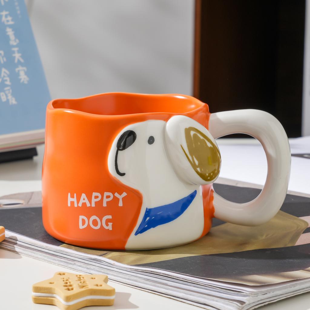 Puppy Ceramic Cup Creative Mug Cute Men and Women Cup Coffee Cup Couple Water Cup Dog Cup