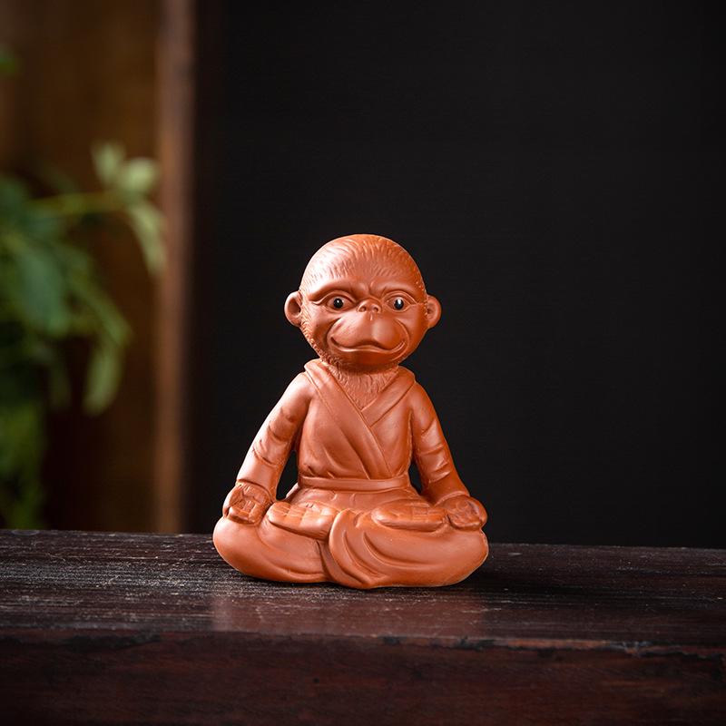 Purple Clay Zodiac Animal Horse Tea Pet Ornament – Cute, Creative Tea Table Dragon Mascot Decoration