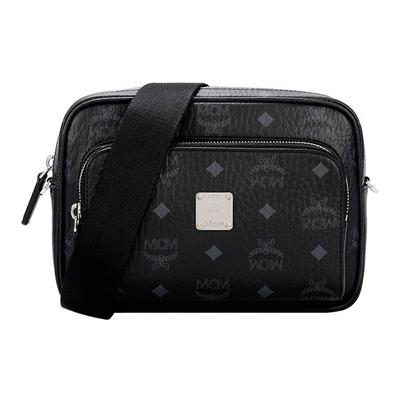 Borsa a tracolla in pelle con monogramma da donna Borsa Nera MMRAAKC02BK001