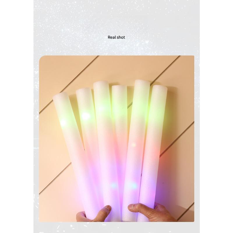 1PC handheld concert glow stick large party support stick wholesale colorful sponge atmosphere disposable glow stick
