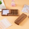 Mini Empty Wooden Watercolor Portable Sketch Palette Painting Tray Paint Box Painting Tool