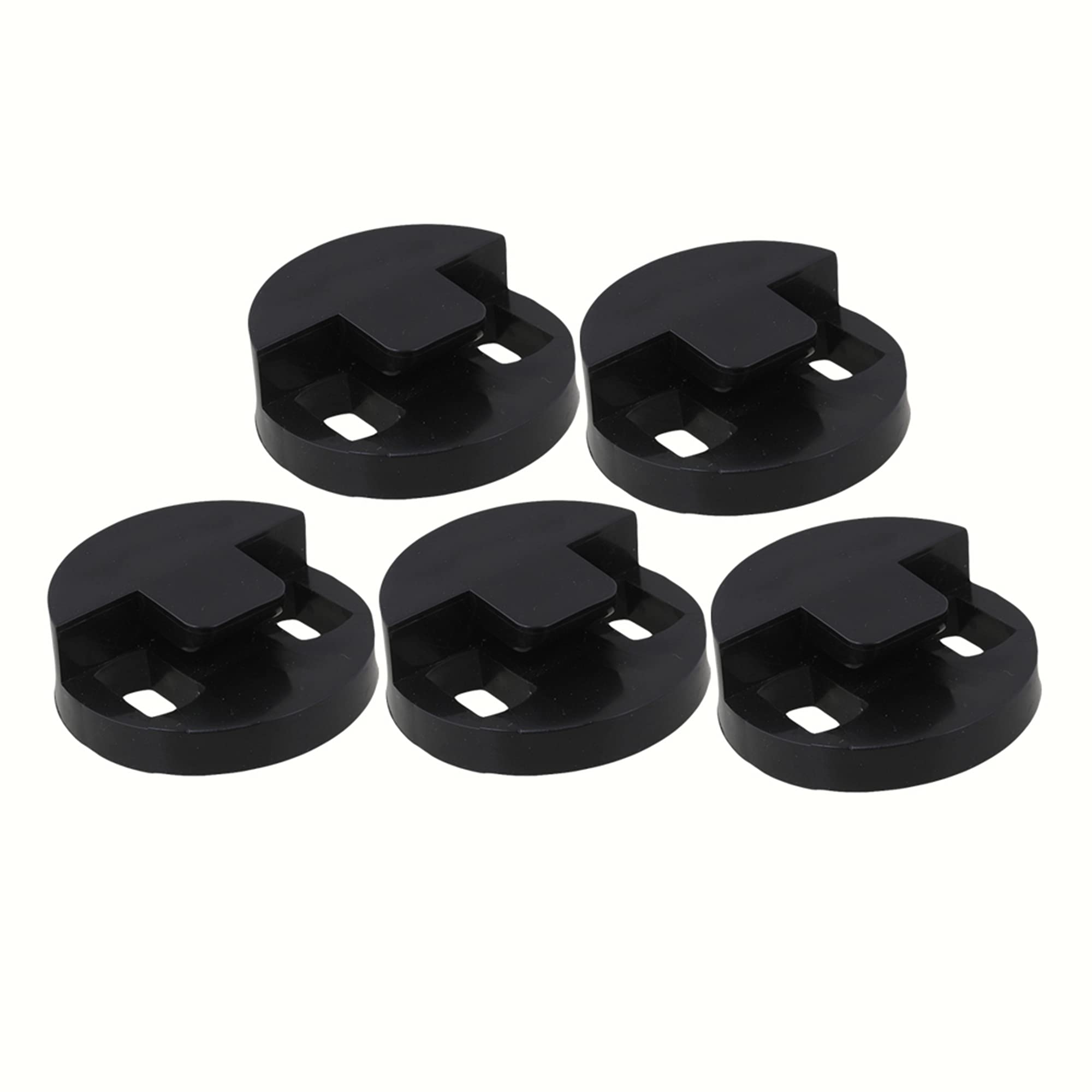 

Ибуй 5 шт. Сурдина для контрабаса с двумя отверстиями, круглая, черная, резиновая, простая в использовании и установке, резина, черный