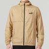 PUMA Logo Print Casual Woven Hooded Jacket Men Outerwear Khaki 849462-84