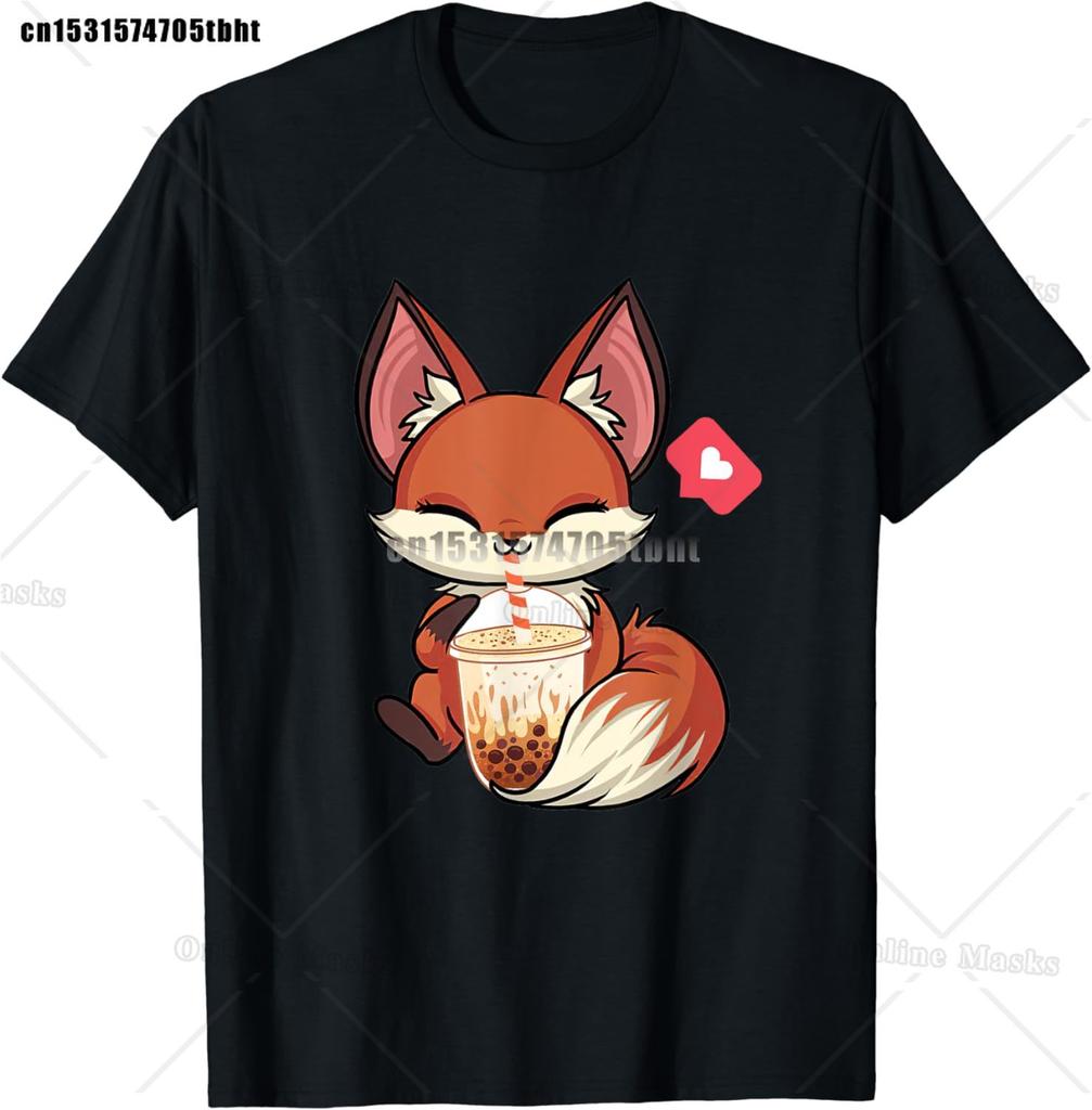 Kawaii Corgi Dog Shiba Inu Drinking Bubble Tea Boba TShirt Kawaii Drinks Outfit Japanese Shirt Harajuk Tees Anime Lover Tee