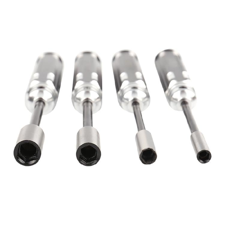 Precise 4Piece Sockets Set CarbonStrlsures Secure Fastening for Various Job