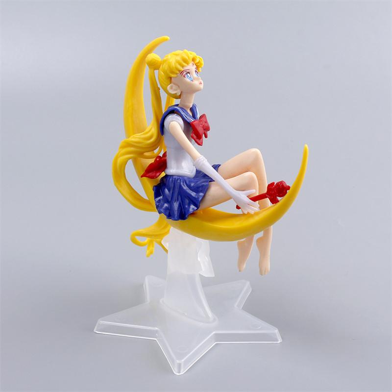 15CM Sailor Moon PVC Anime Figür Oyuncaklar Karikatür Tsukino Usagi Manga Figürü Pasta Süslemeleri Aksesuarlar Model Bebekler Hediyeler Çocuklar