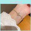 Light Luxury Zircon Flower Pull Bracelet With Elegant Design For Women