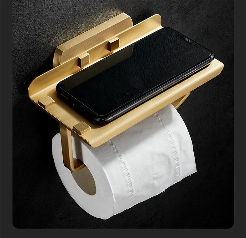 

Аксессуары для ванной комнаты из матового золота Вешалка для полотенец, держатель для бумаги, держатель для туалетной щетки, держатель для полотенец, крючки, латунная фурнитура для ванной