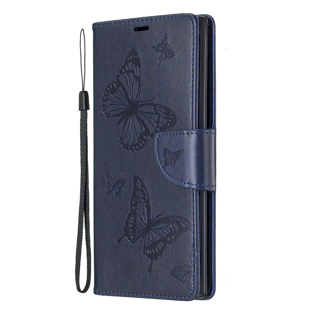 Applicable To iPhone11 Mobile Phone Leather Case Samsung Note10 + Butterfly Embossed Card Holder Protective Case 7plus