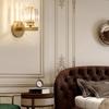 Modern Square And Circular Crystal Wall Lamps For Living Room And Bedroom Decor