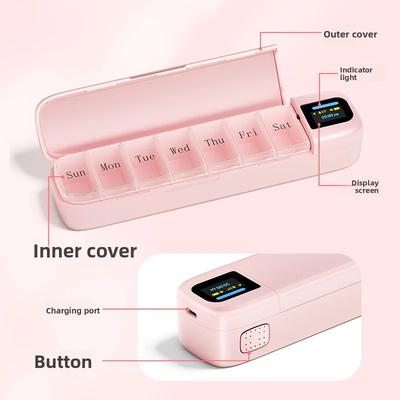 Practical Intelligent Electronic Medicine Box Multi Functional Portable Timed Alarm Clock Reminder Medicine Box Packaging Boxes