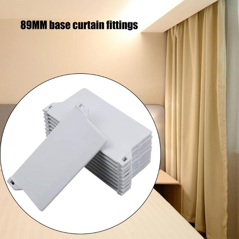 10PCS Vertical Blind Bottom Repair Clips Hangers For 89MM Base Plate Bottom Parts Curtain Accessories Easy Installs