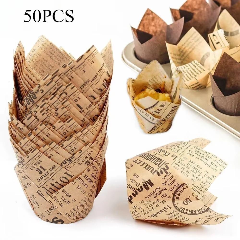 DIY Cake Muffin Cups Pastry Tools Cupcake Liners New Tulip Baking Cup Home & Kitchen