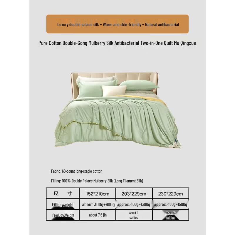 FUANNA All-Season Mulberry Silk Duvet Insert