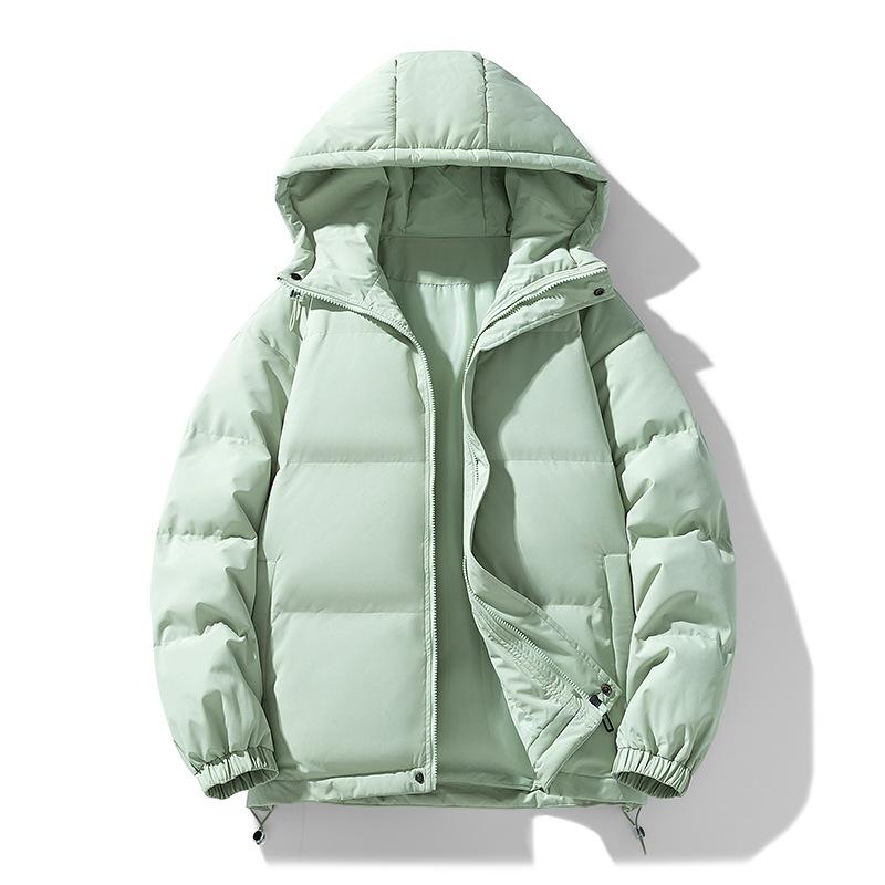 Women's Fluffy Loose Plus Size Warm Jacket Hooded Winter Thickened Hair Collar Hooded Coat