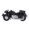 Vintage Dreirad Motorrad Modell Desktop Heimdeko Simulation Retro Dreirad mit Seitenwagen
