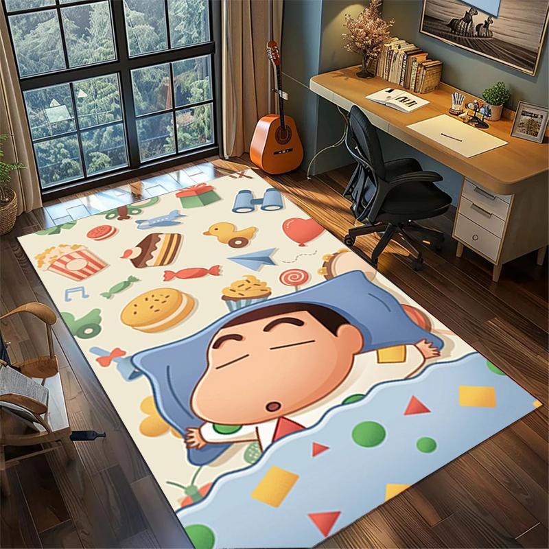 Area Rug Crayon Shin-chan Non Slip Washable Large Carpet Bedroom Gamer Room Home Decor