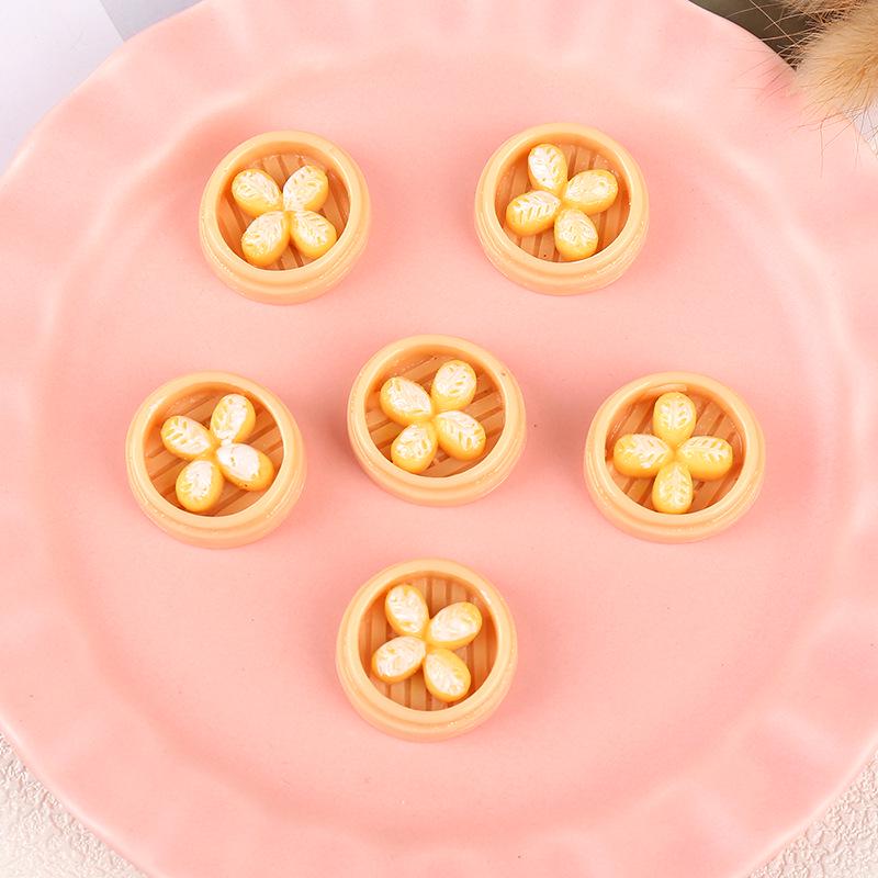 3D Xiaolongbao Zongzi DIY Resin Phone Case & Hair Clip Toy Ornament