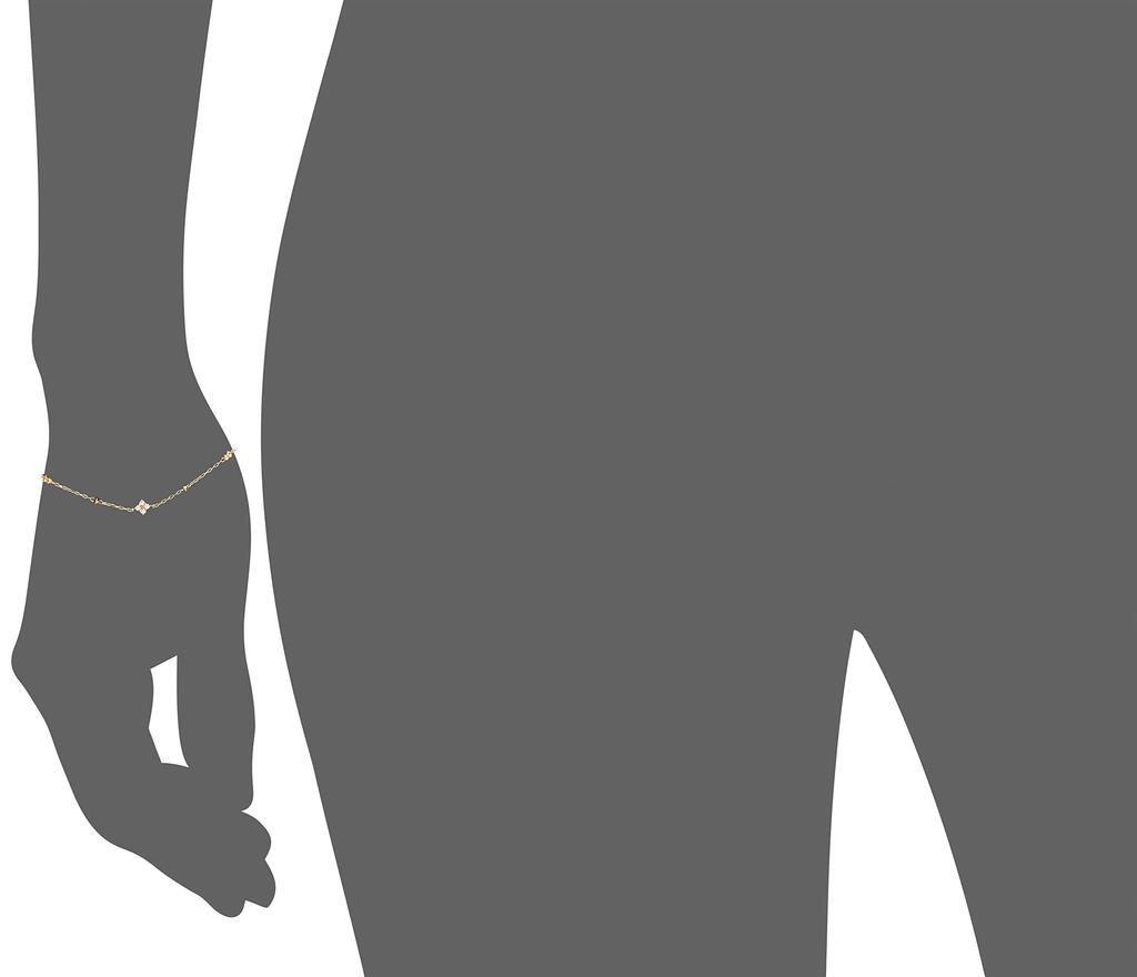 Diamond K18 Yellow Gold Bracelet for Women 111741133002 [4℃]