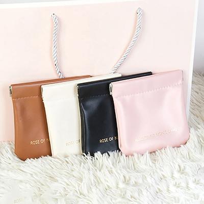 Large Lipstick Data Line Bluetooth Headset Storage Bag Makeup Bag Charger Key Self-Closing Shrapnel Bag Portable Cosmetic Case
