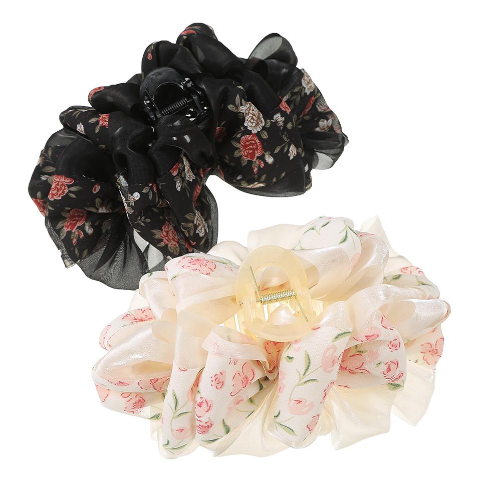Nowe spinki do włosów z kwiatami z tkaniny, spinka do włosów, modne akcesoria do włosów, duża klamra do włosów dla kobiet, dziewczyn