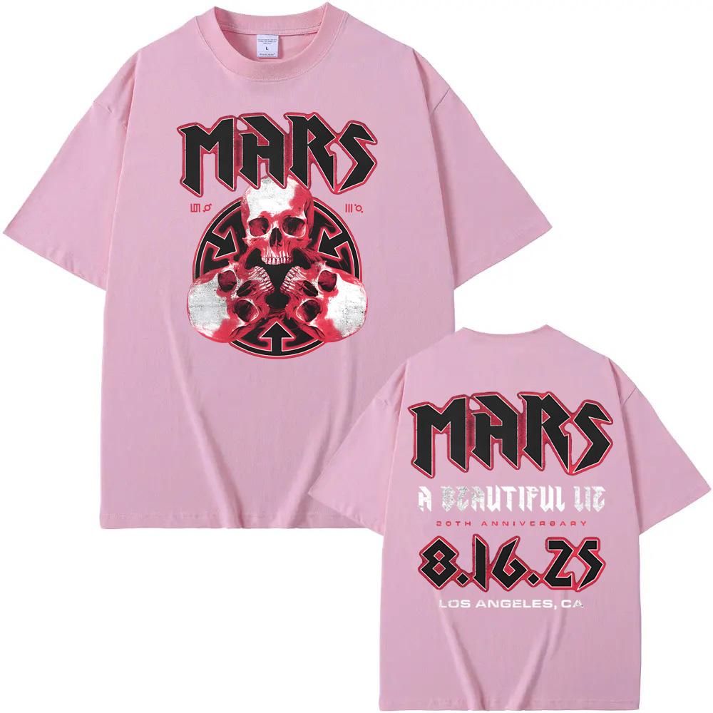 A BEAUTIFUL LIE 20TH ANNIVERSARY 3 SKULL TEE Summer Hip Hop 100%cottonTee-shirt High Quality Tshirt Thirty Seconds To Mars Store