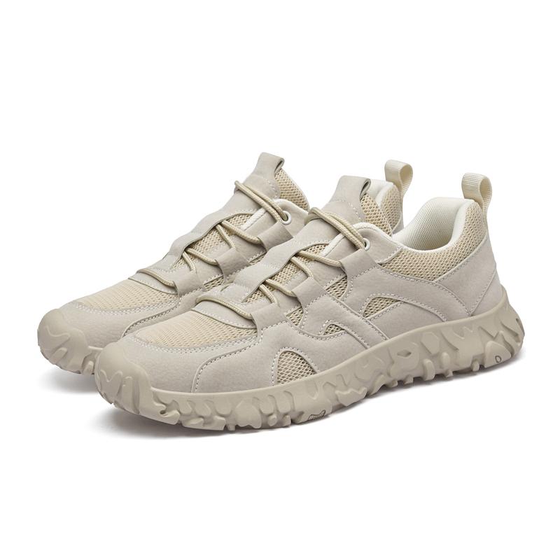 Fashion Solid Color Running Trainers Leisure Sports Male Hiking Shoes New Breathable Sneakers for Men Leisure Walk Mesh Casual Footwear