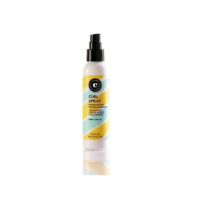 Spray pour boucles - COCUNUT - 125 ml - Fixation moyenne - Sans alcool - Parfum naturel
