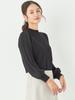 Ships Colors Women's Pleated Sleeve Combination Knit, Hand Washable, 226050007, Black, One Size