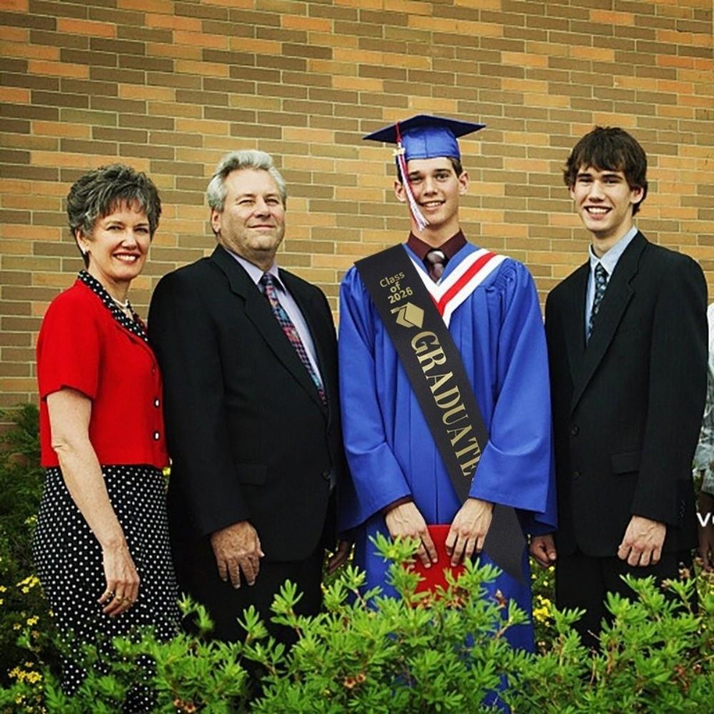 Class of 2026 Graduation Sash Belts Glitter Bachelor Sash Etiquette Belt Academic Commencement