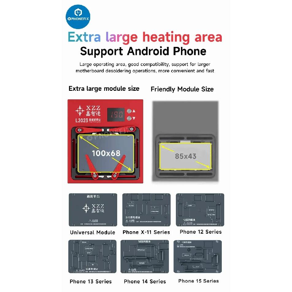 XINZHIZAO L2023 Heating Platform Layering Lamination Tin Planting Lattice iP X-15PM A8-16 CPU FACE ID Motherboard Separation
