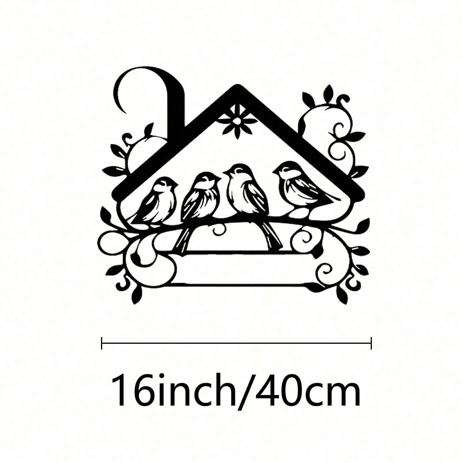 Настенная скульптура из железа Птицы на ветке Полет Декор для дома Подарок Новоселье разноцветный