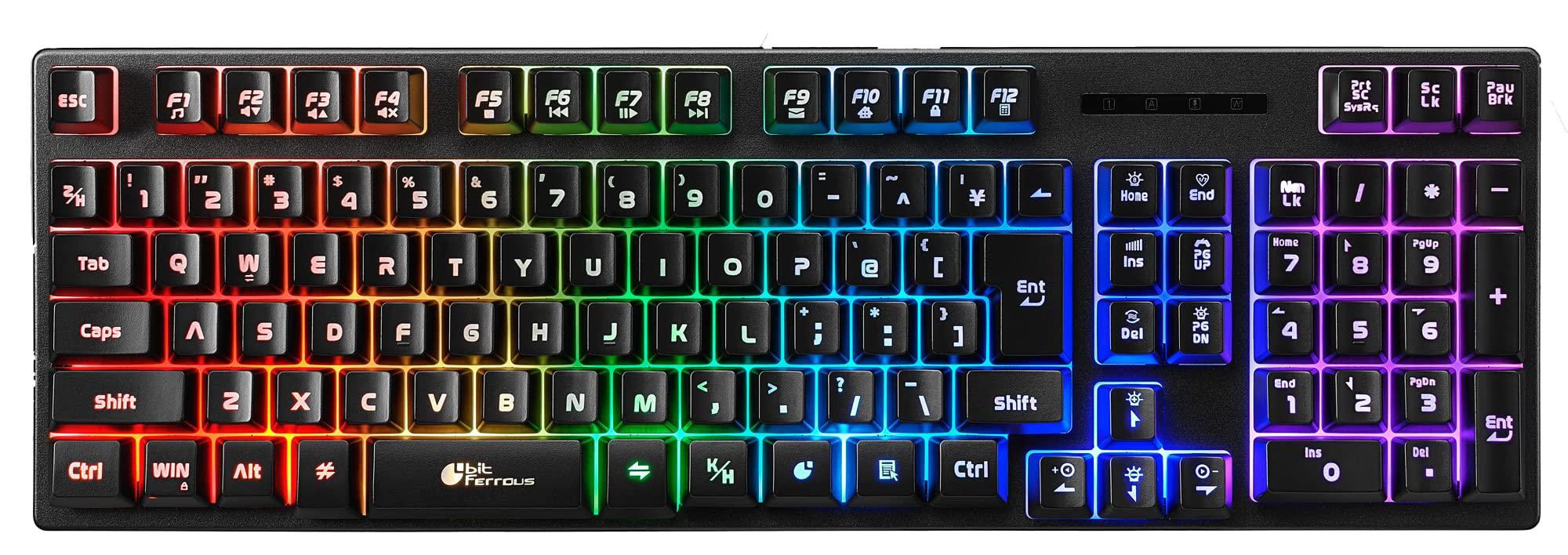 

bitFerrous 108-Key Gaming Keyboard BFKB108ILBK2 with Death Illuminator